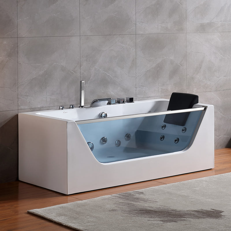 Empava Whirlpool Waterfall Faucet Hydromassage Bathtub