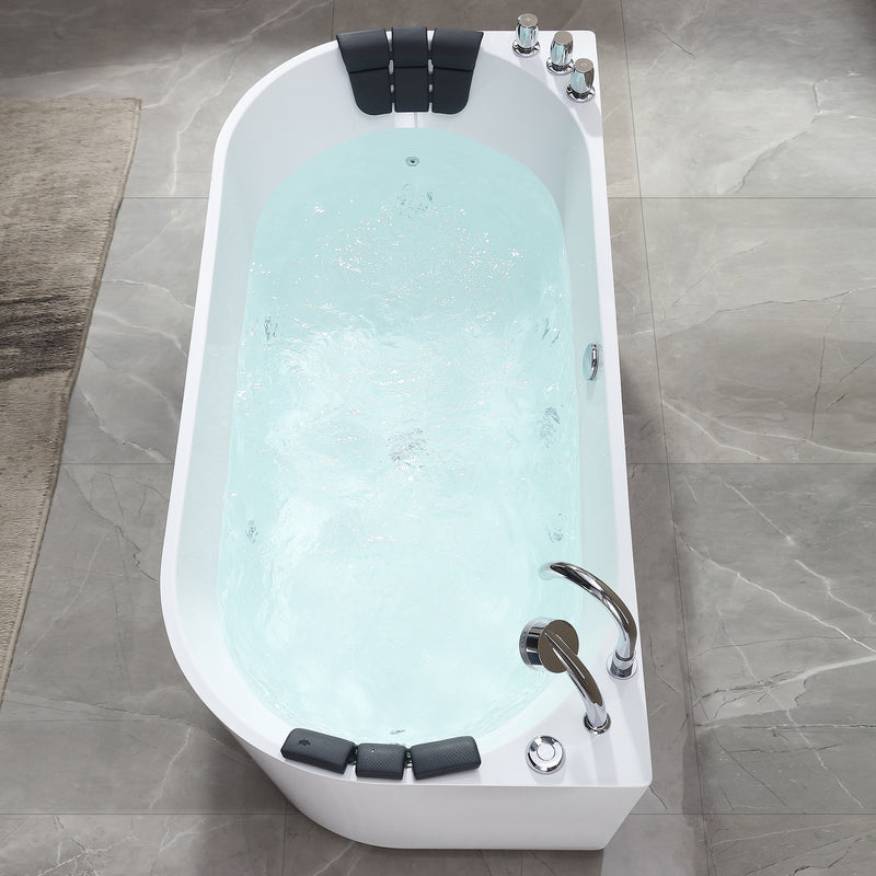 Empava Luxurious Whirlpool Acrylic Alcove Bathtub