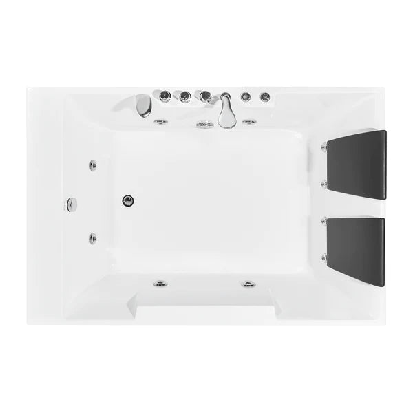 Empava-72JT367LED 72 in. Whirlpool Luxury 2-Person Hydromassge Bathtub