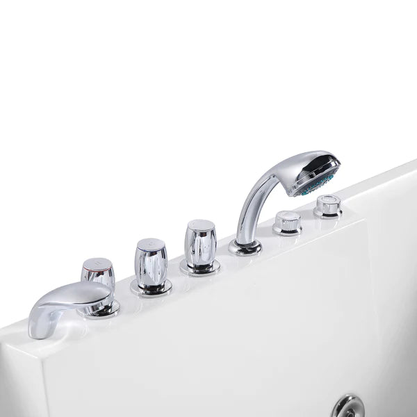 Empava-72JT367LED 72 in. Whirlpool Luxury 2-Person Hydromassge Bathtub