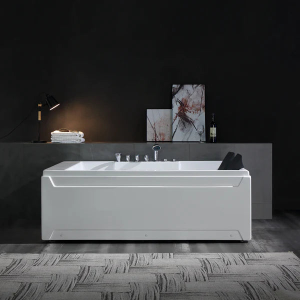 Empava-72JT367LED 72 in. Whirlpool Luxury 2-Person Hydromassge Bathtub