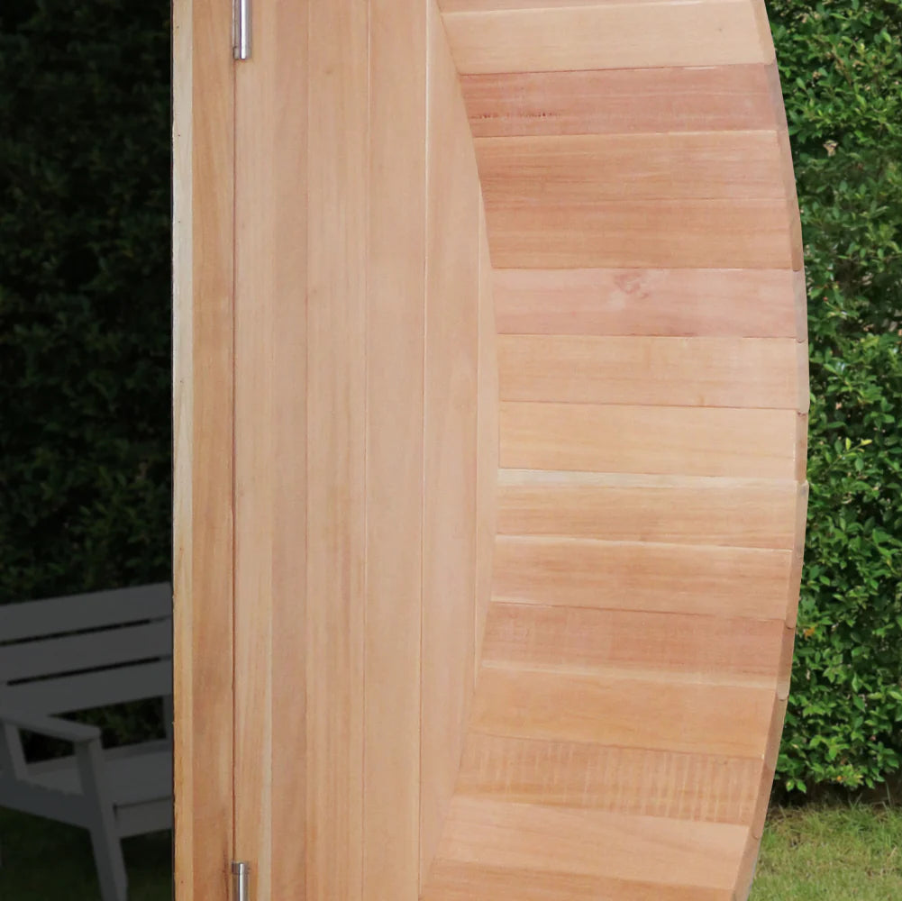 Scandia Electric Barrel Sauna with Canopy