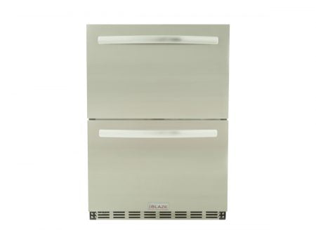 Blaze 5.1 Cu. ft. Outdoor-Rated Double Drawer Refrigerator - BLZ-SSRF-DBDR5.1