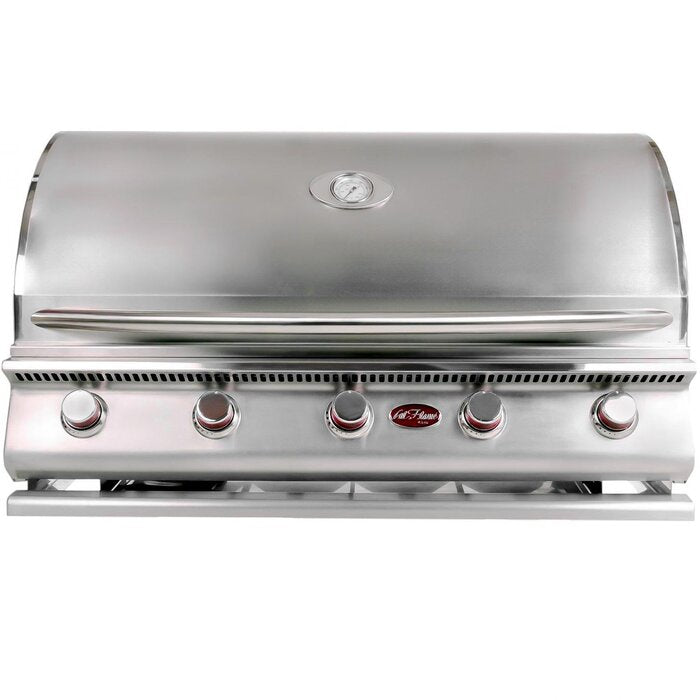 G-Series Cal Flame 5 Burner Built-In Liquid Propane 75000 BTU Gas Grill BBQ18G06