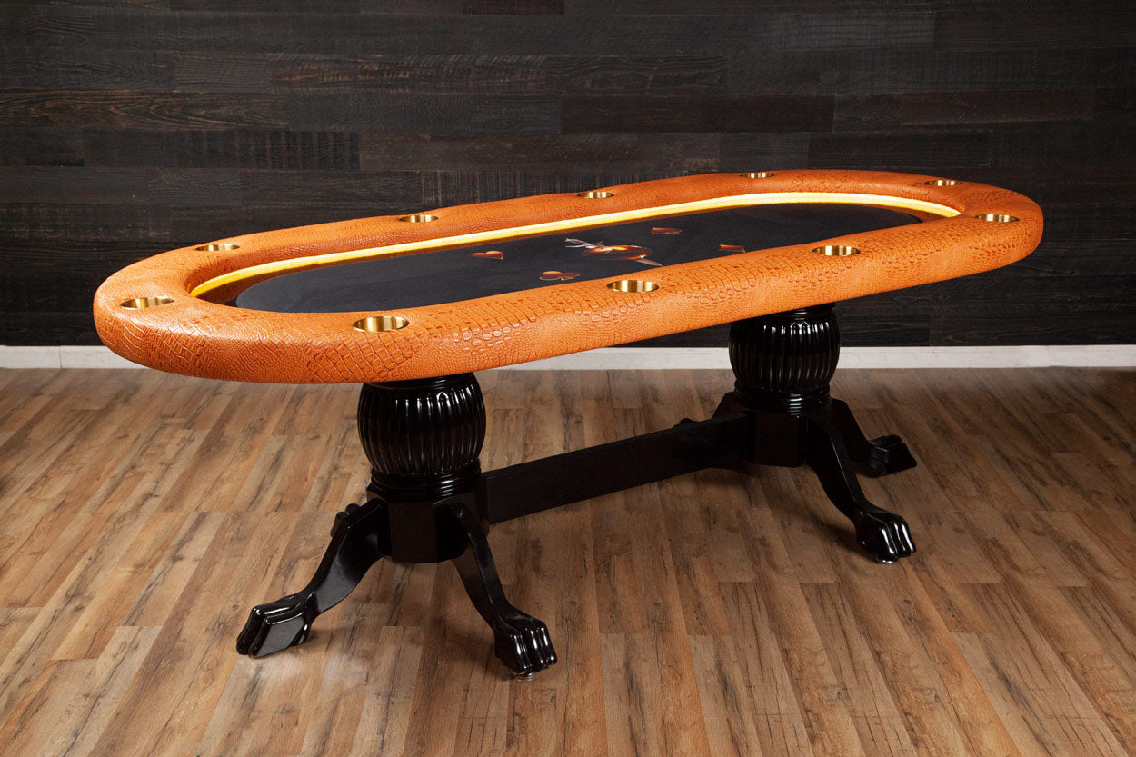 BBO Elite Alpha 94" LED 10 Player Poker Table 2BBO-ELTA