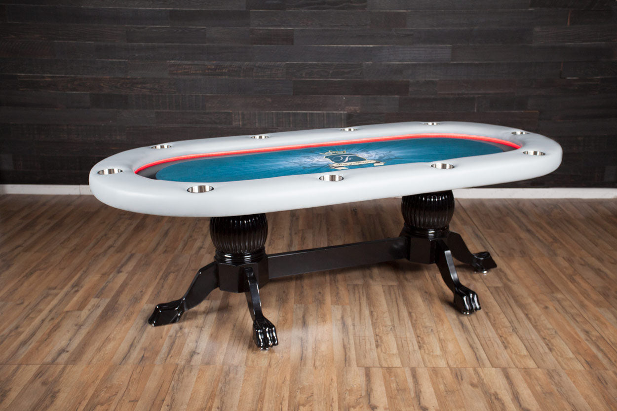 BBO Elite Alpha 94" LED 10 Player Poker Table 2BBO-ELTA