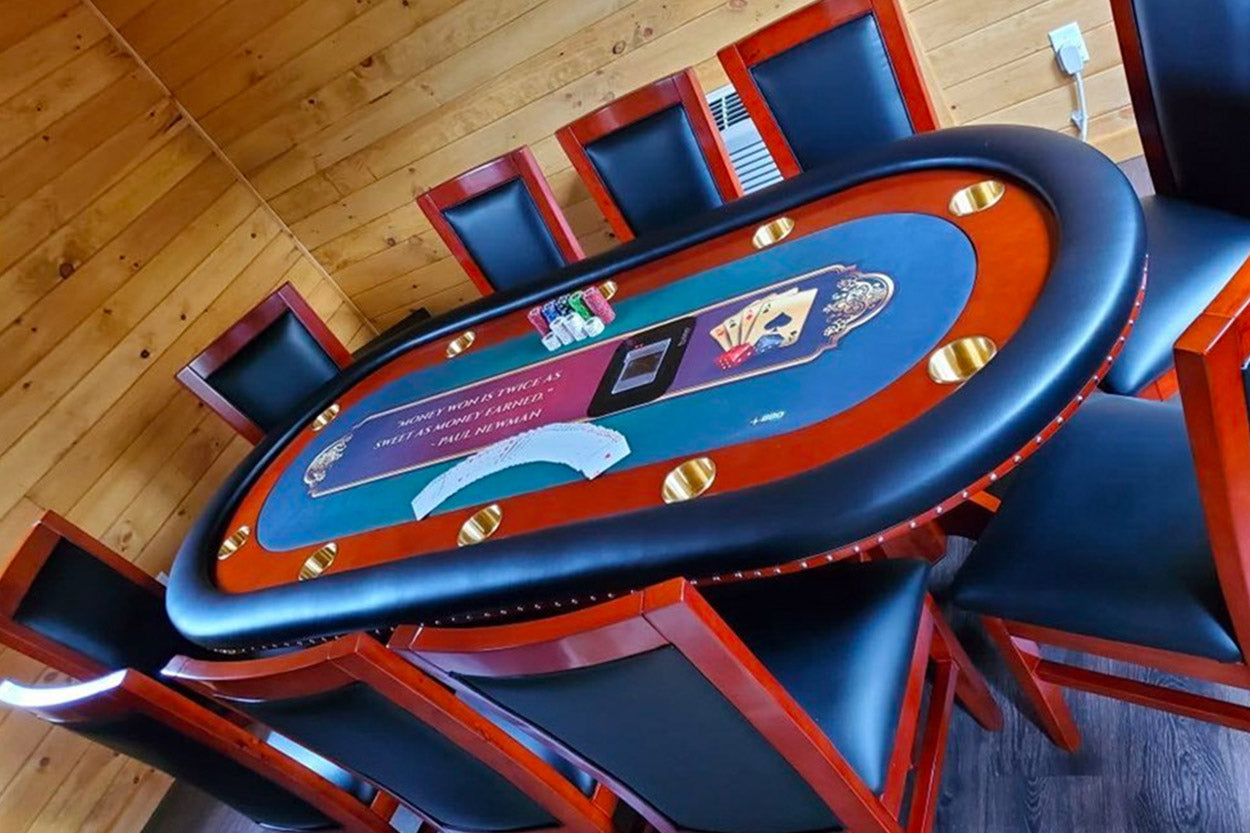 BBO Rockwell Classic 93" 10 Player Poker Table 2BBO-RW