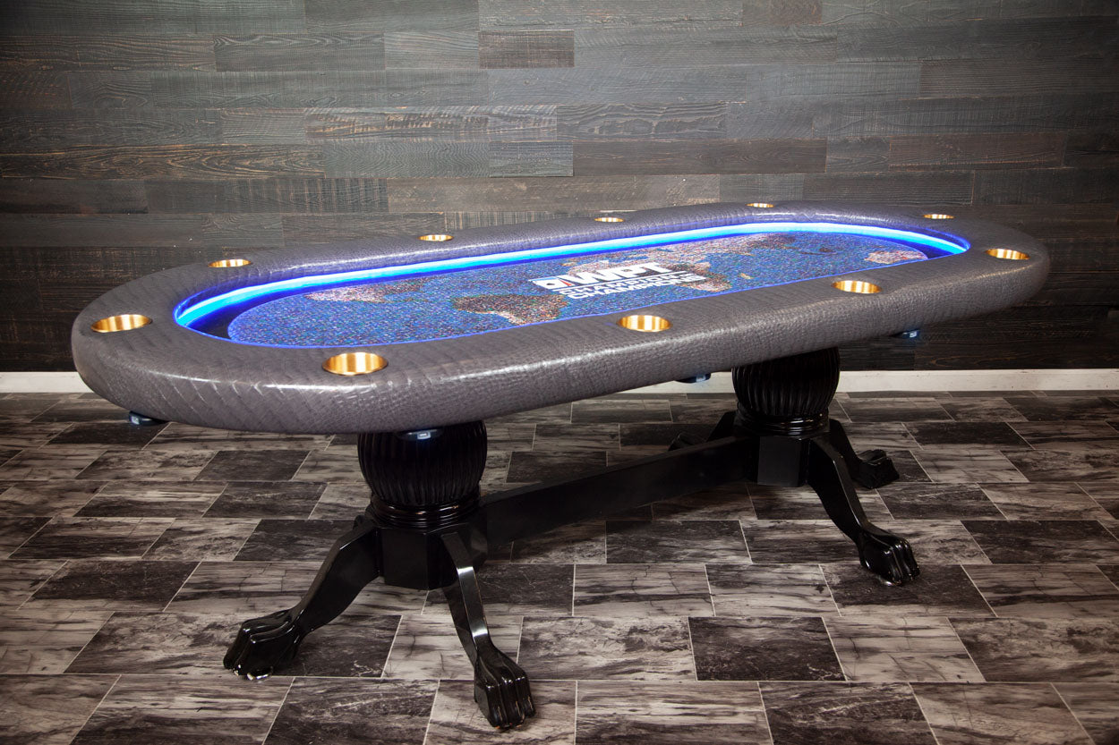 BBO Elite Alpha 94" LED 10 Player Poker Table 2BBO-ELTA