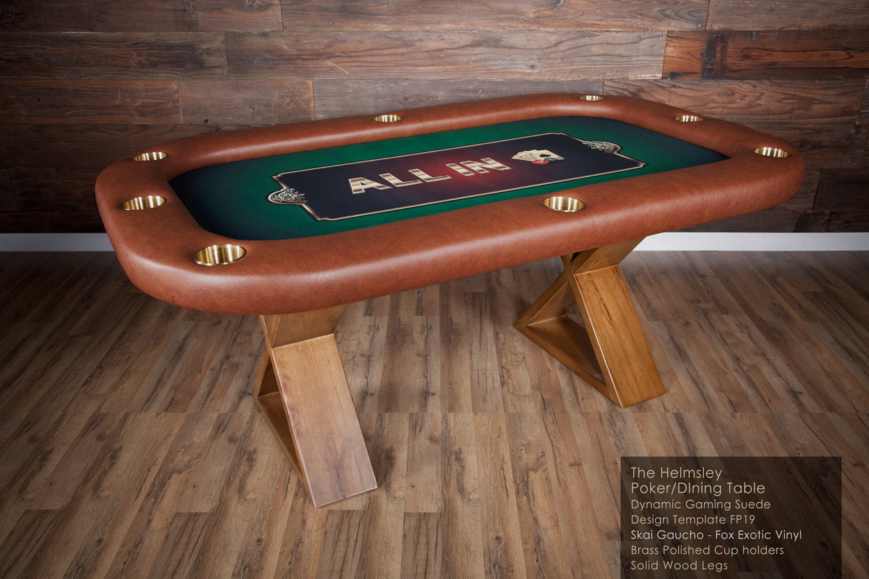 BBO Helmsley Classic 70" 8 Player Poker Table with Matching Dining Top 2BBO-HELM