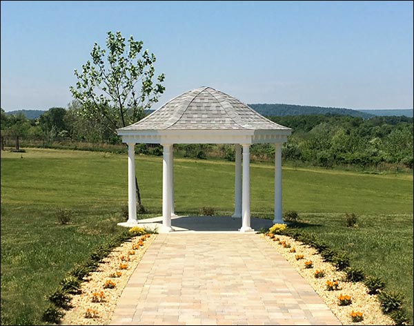 Vinyl Hexagon Belle Gazebo Fifthroom