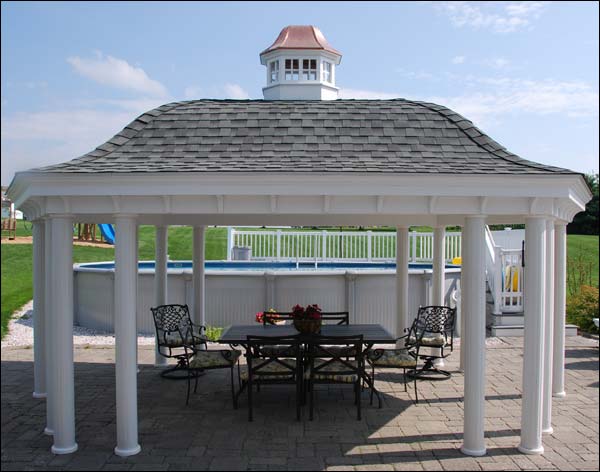 Vinyl Elongated Hexagon Belle Gazebo Fifthroom HSBP0812