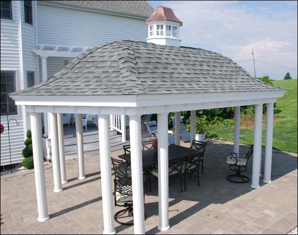 Vinyl Elongated Hexagon Belle Gazebo Fifthroom HSBP0812