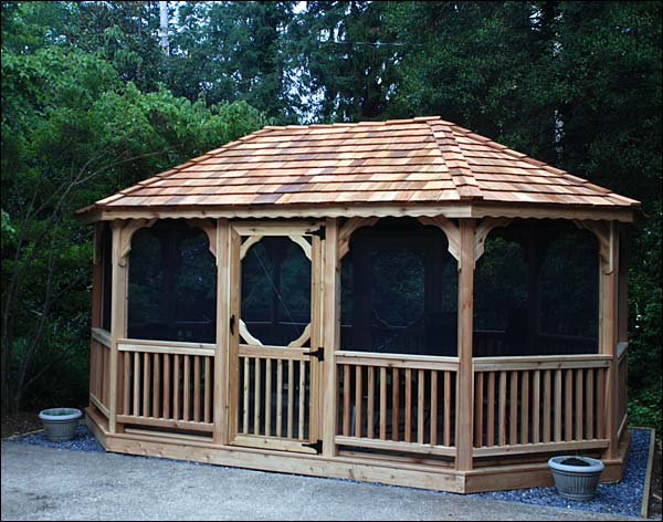 Fifthroom Cedar Oval Gazebo Fifthroom 8' x 10'