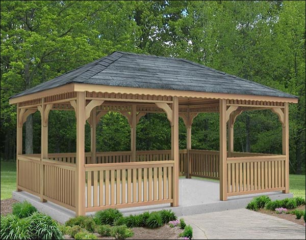 Fifthroom Cedar Rectangular Gazebo