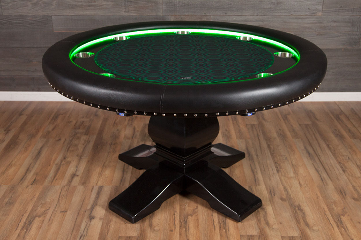 BBO Ginza 55" LED 8 Player Poker Table With Dining Top 2BBO-GINZ