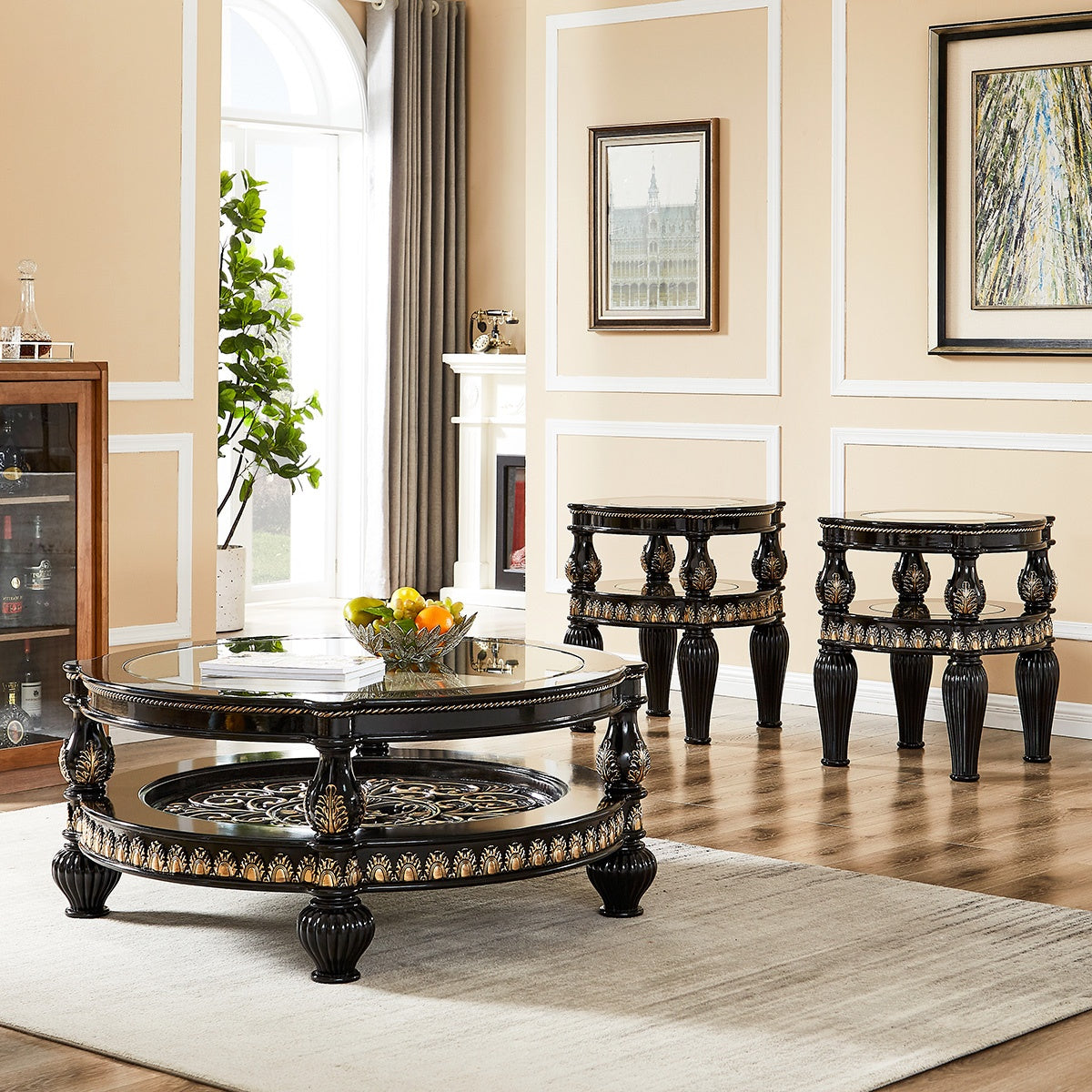 Homey Design Coffee Table Set HD-1208 – 3PC