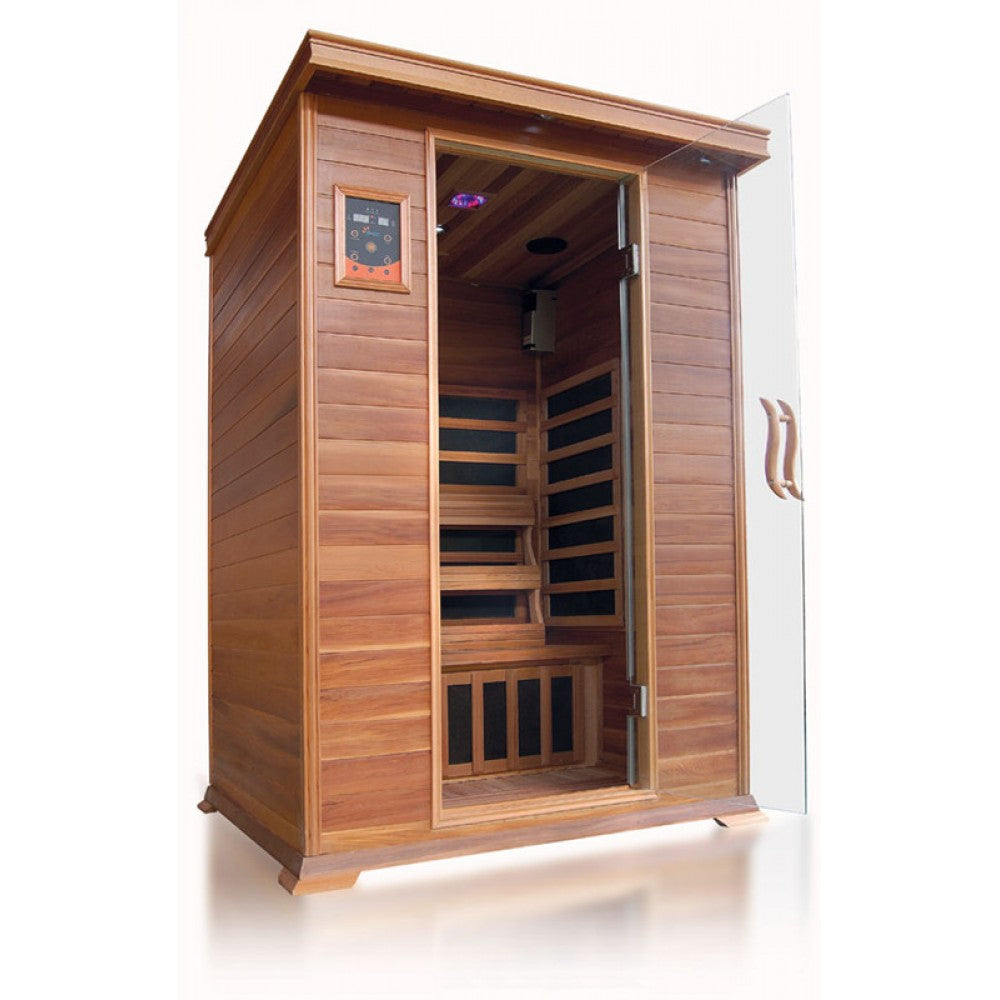 Sunray Cedar 2-Person Sierra Infrared Sauna HL200K