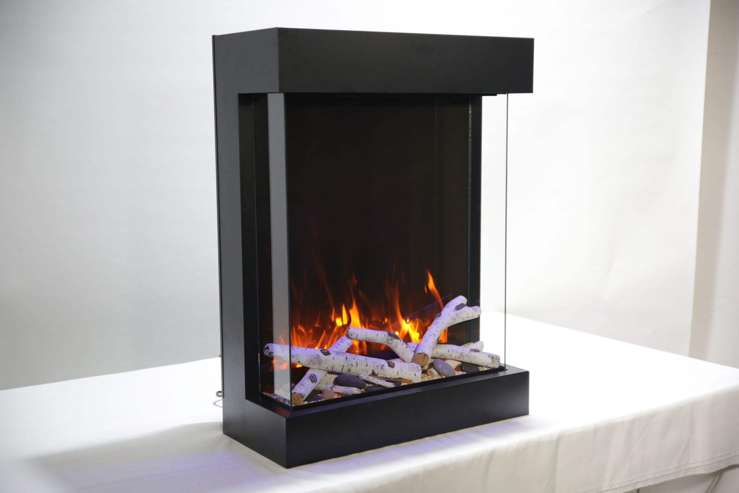 Amantii Cube Freestand Electric Fireplace CUBE-2025WM