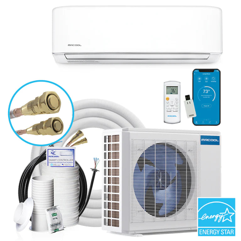 MRCOOL DIY Ductless Mini Split Heat Pump Complete System, Energy Star, 4th Gen | DIY-12-HP-WM-115C25