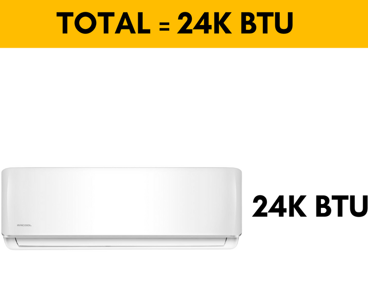 MRCOOL DIY 24K BTU Ductless Mini Split Heat Pump Complete System, Energy Star, 4th Gen, DIY-24-HP-WM-230C25