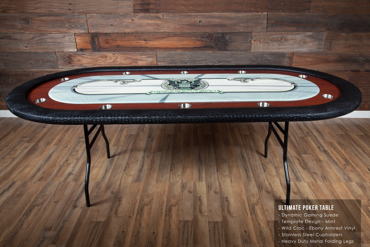 BBO Ultimate Classic 92" 10 Player Poker Table UPT 2BBO-ULT