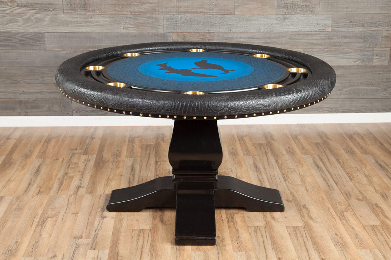 BBO Nighthawk 55" 8 Player Poker Table With Dining Top 2BBO-NH