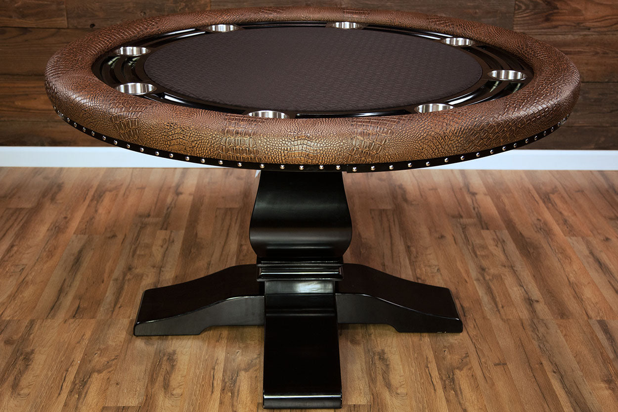 BBO Nighthawk 55" 8 Player Poker Table With Dining Top 2BBO-NH