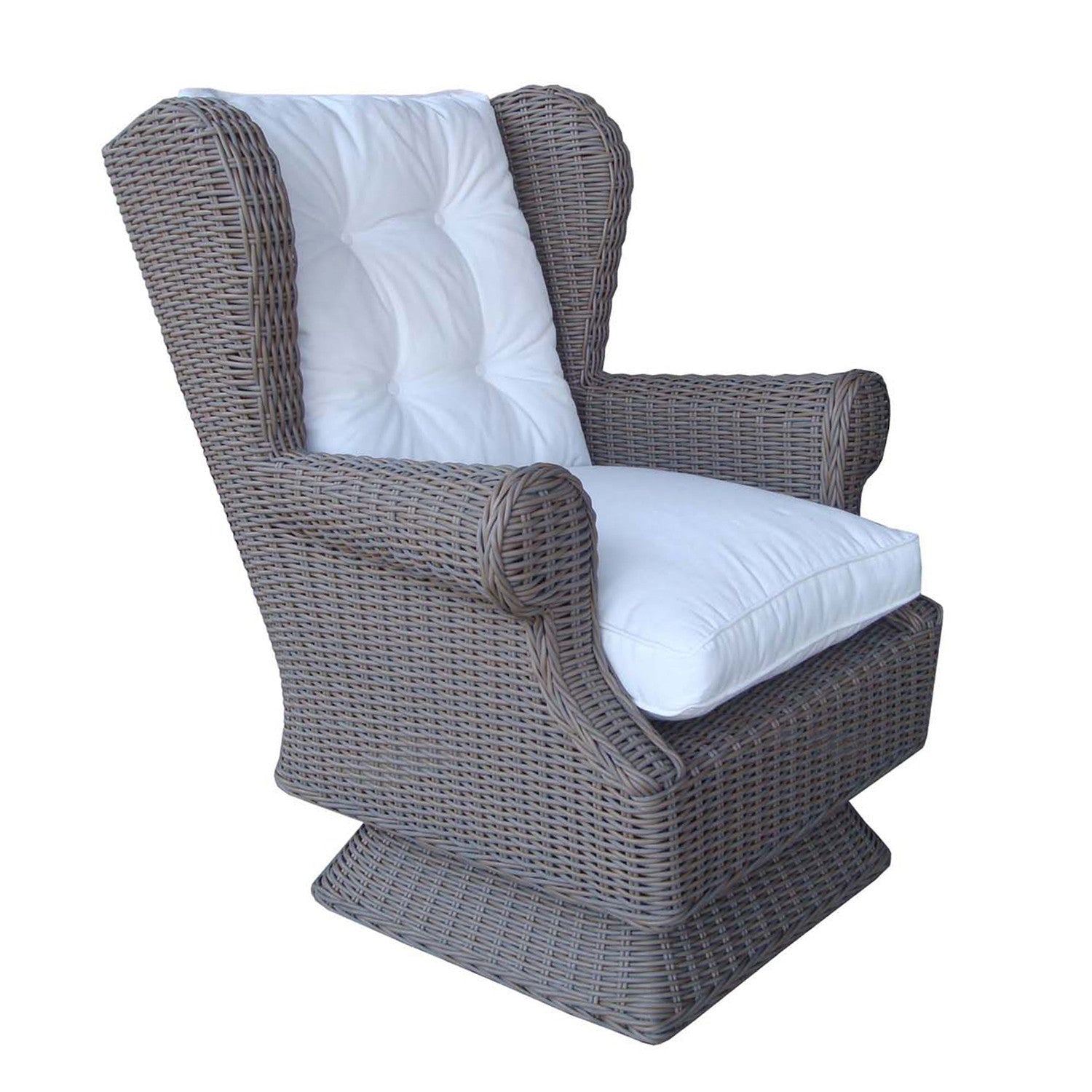 Padmas Plantation Outdoor Wing Swivel Chair