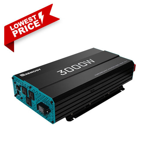 Renogy  3000W 12V Pure Sine Wave Inverter RNG-INVT-3000-12V-P2-US