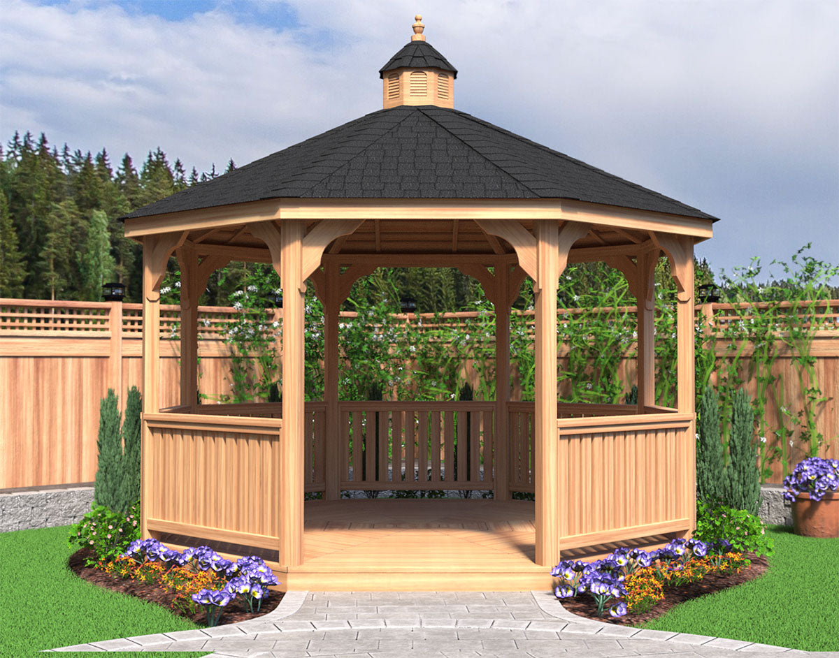 Fifthroom Red Cedar Garden Gazebo HBWCGG8