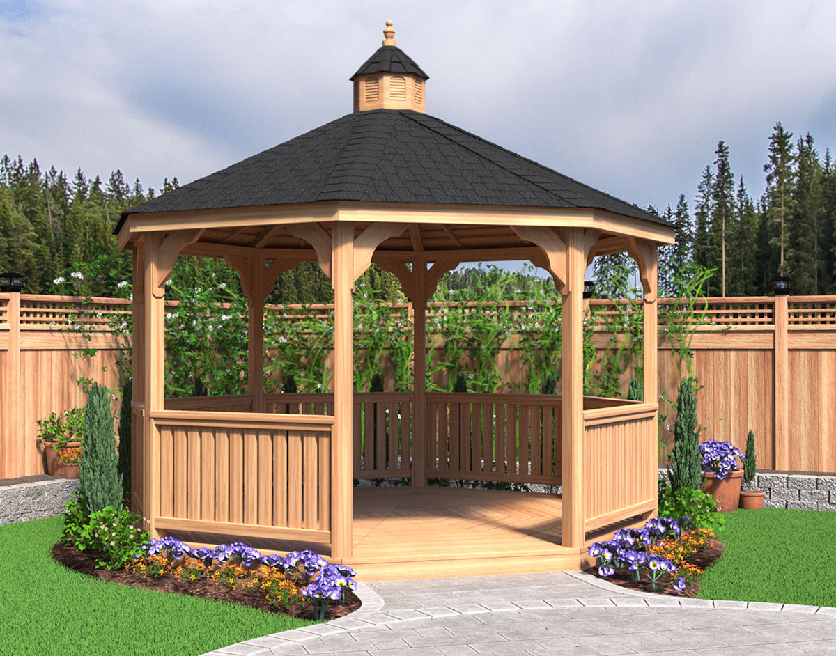 Fifthroom Red Cedar Garden Gazebo HBWCGG8