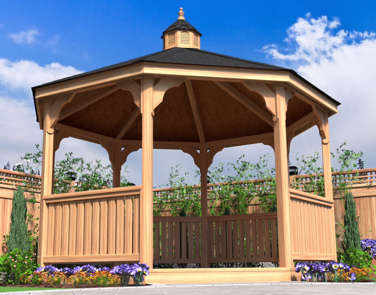 Fifthroom Red Cedar Garden Gazebo HBWCGG8