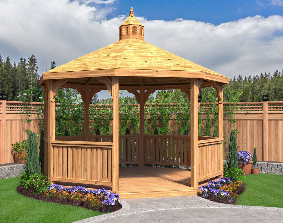 Fifthroom Red Cedar Garden Gazebo HBWCGG8