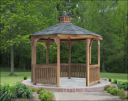 Fifthroom Red Cedar Garden Gazebo HBWCGG8