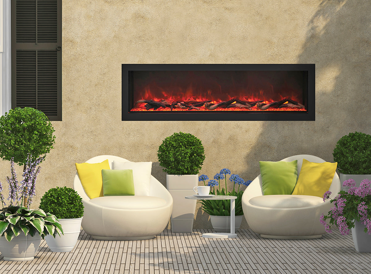 Remii Extra Tall Indoor/Outdoor Built-in Electric Fireplace 102745-XT