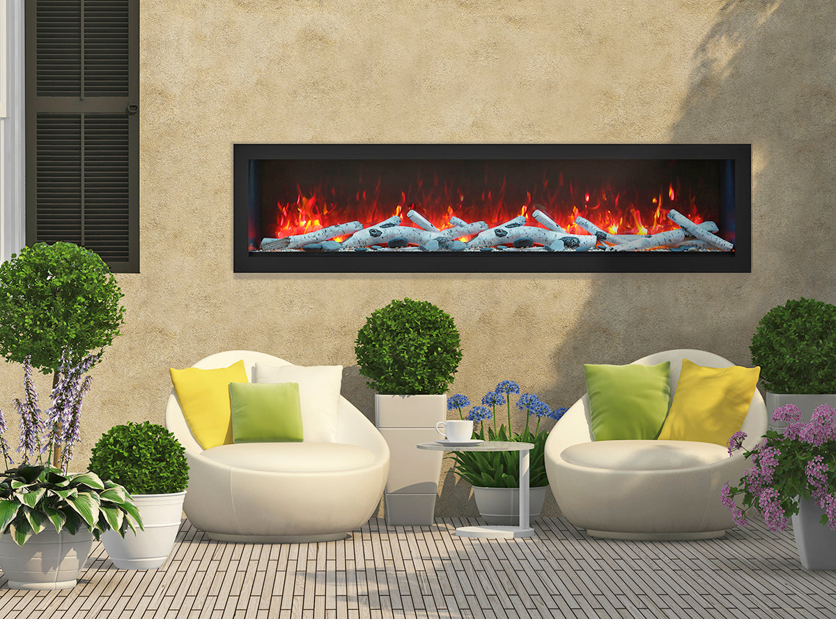 Remii Extra Tall Indoor/Outdoor Built-in Electric Fireplace 102745-XT