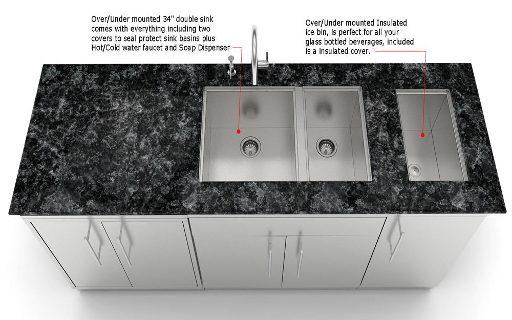 Sunstone Cabinet Package BAR CENTER SCP7BARCTR10