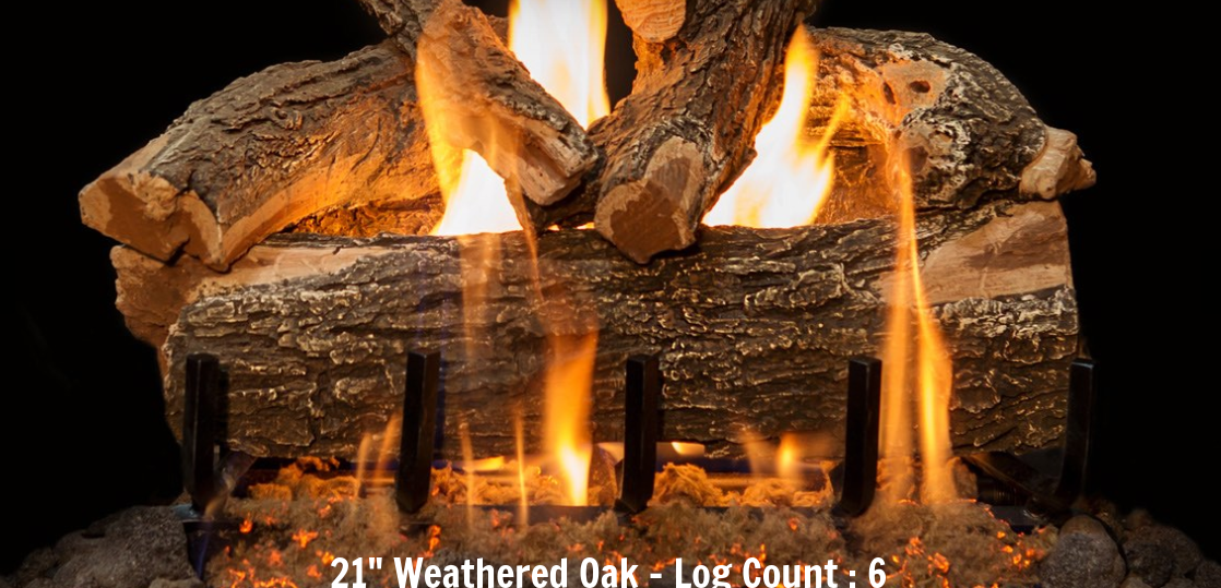 Canyon Gas Logs Arizona Weathered Oak