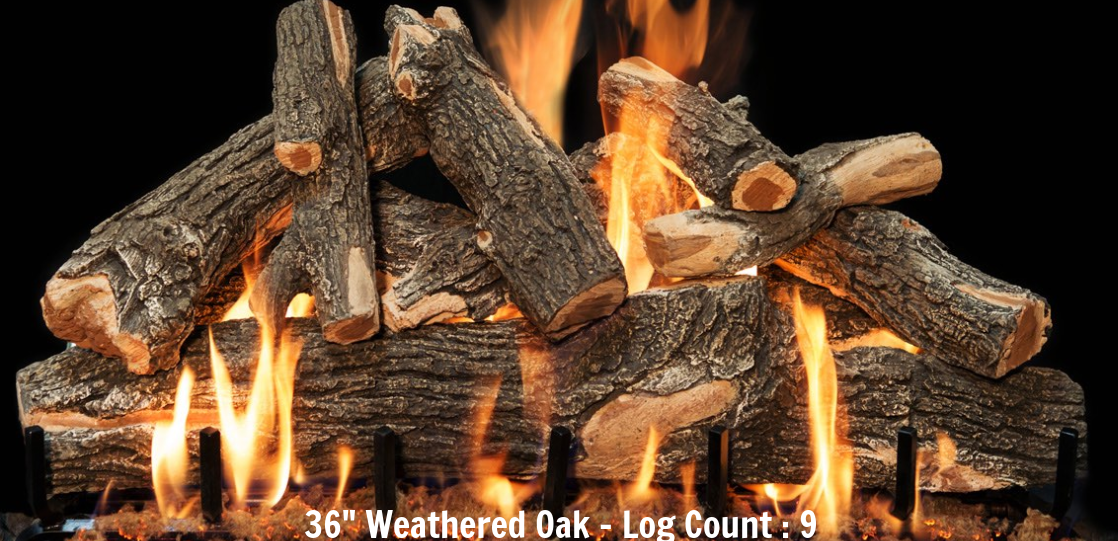 Canyon Gas Logs Arizona Weathered Oak