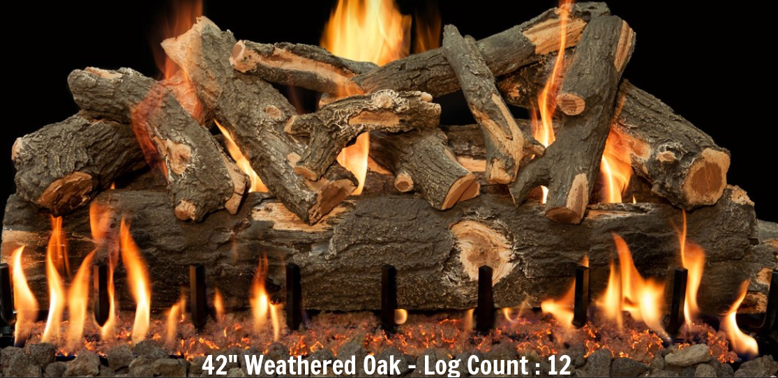 Canyon Gas Logs Arizona Weathered Oak