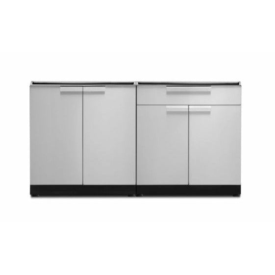 New Age Outdoor Kitchen Stainless Steel 2 Piece Cabinet Set