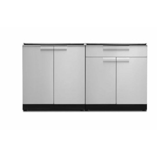 New Age Outdoor Kitchen Stainless Steel 2 Piece Cabinet Set