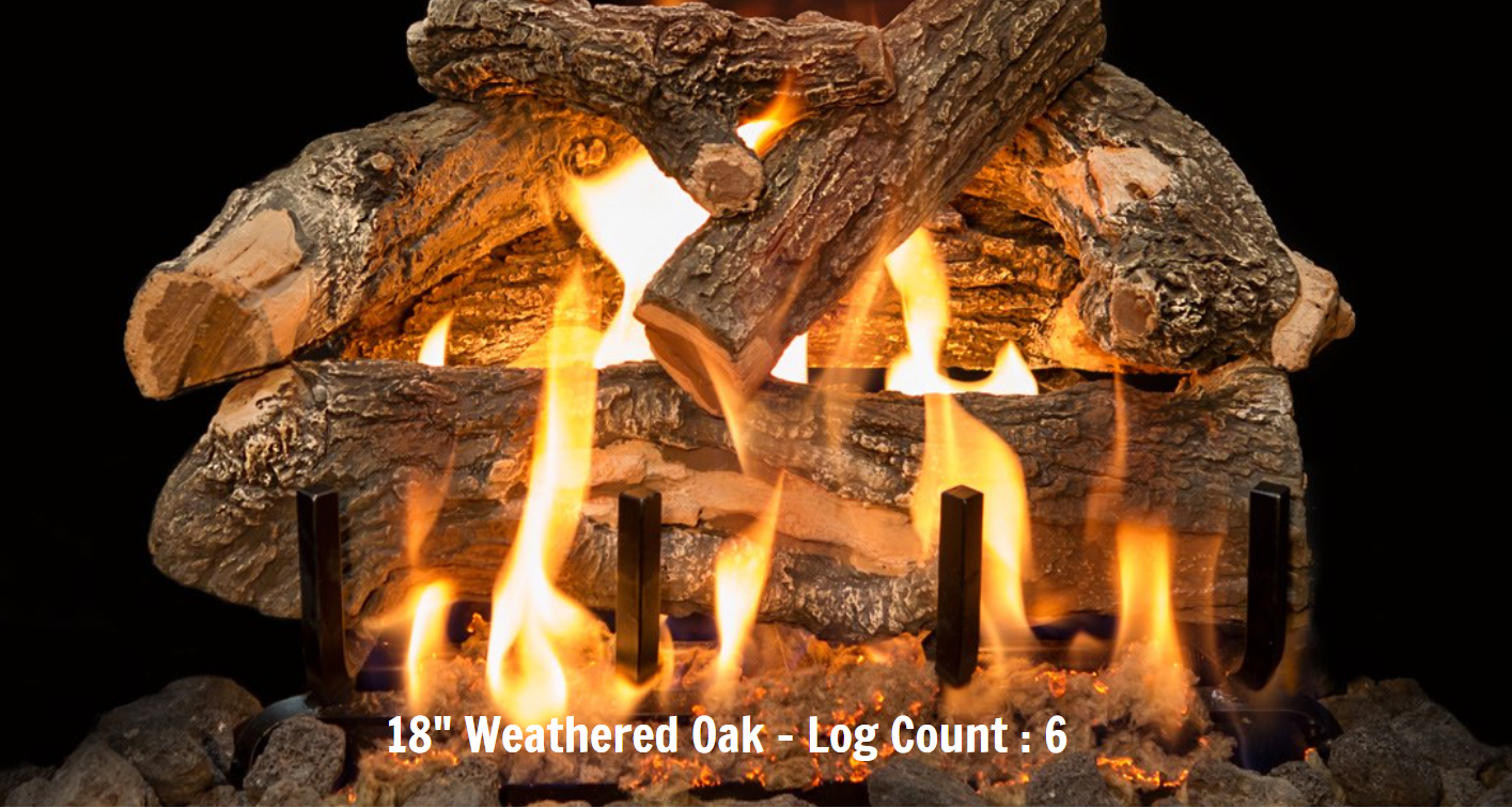 Canyon Gas Logs Arizona Weathered Oak