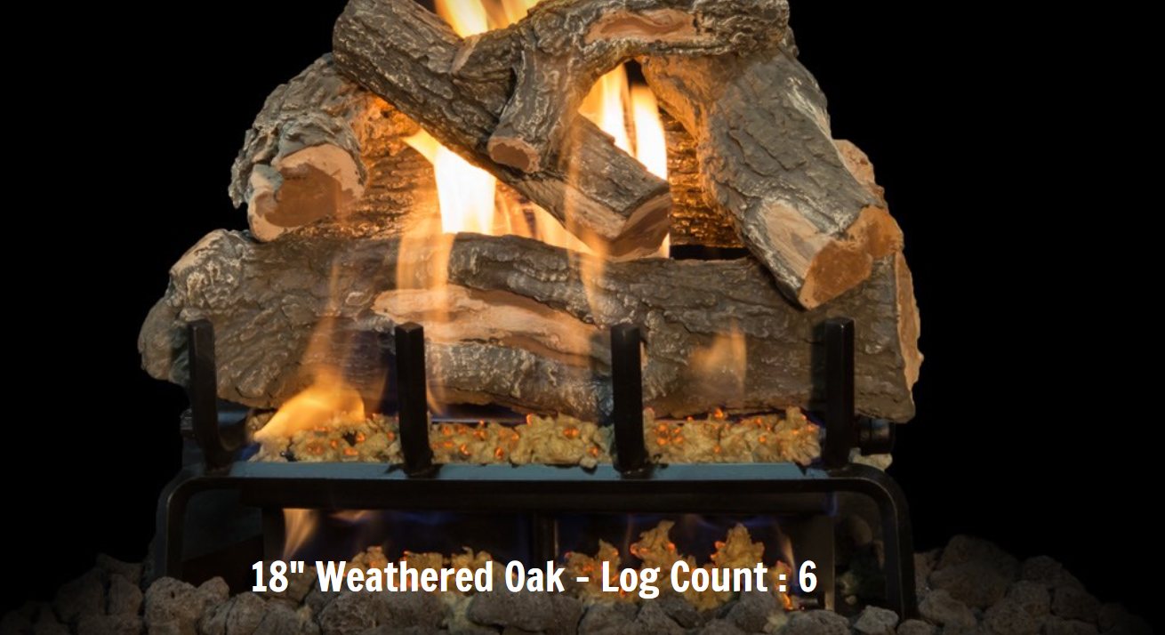 Canyon Gas Logs Arizona Weathered Oak