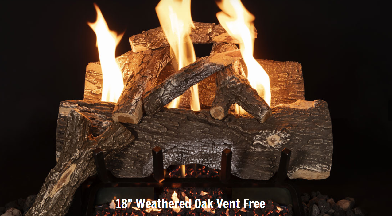 Grand Canyon Red Oak Ventless Gas Log Set