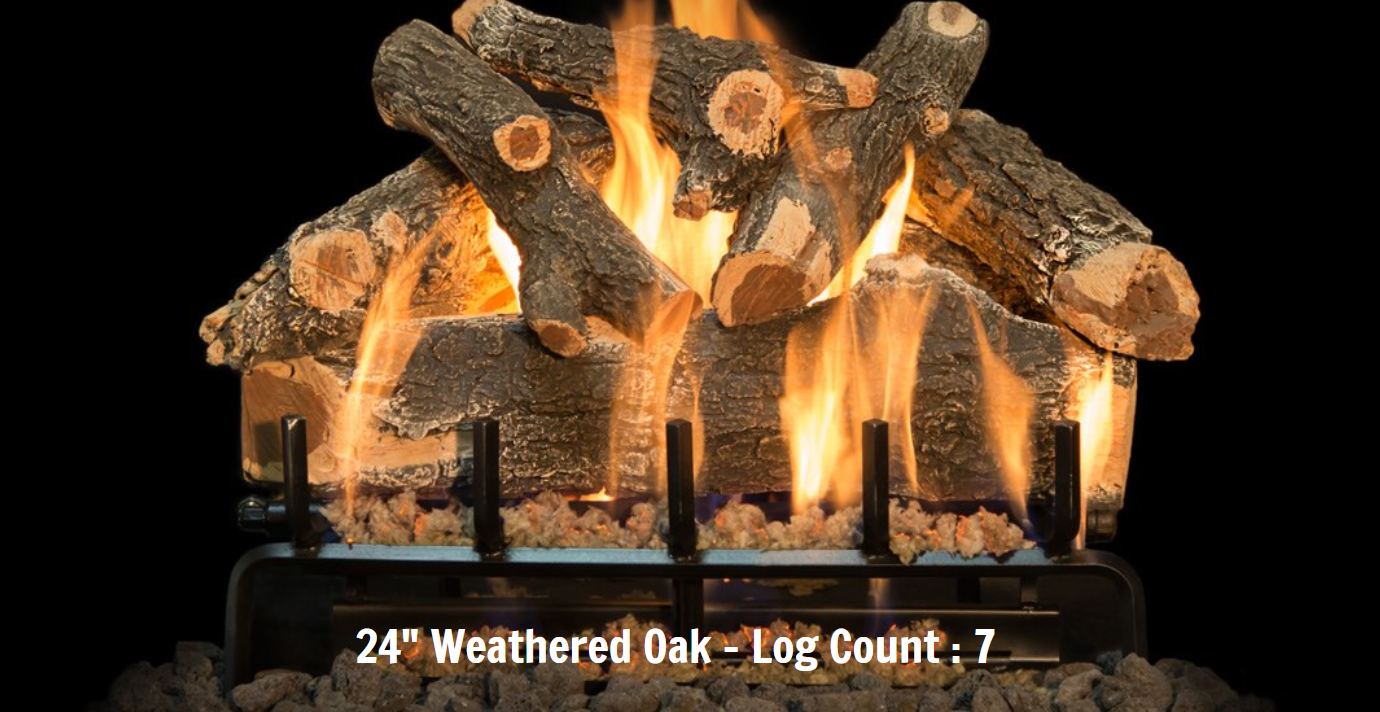 Canyon Gas Logs Arizona Weathered Oak