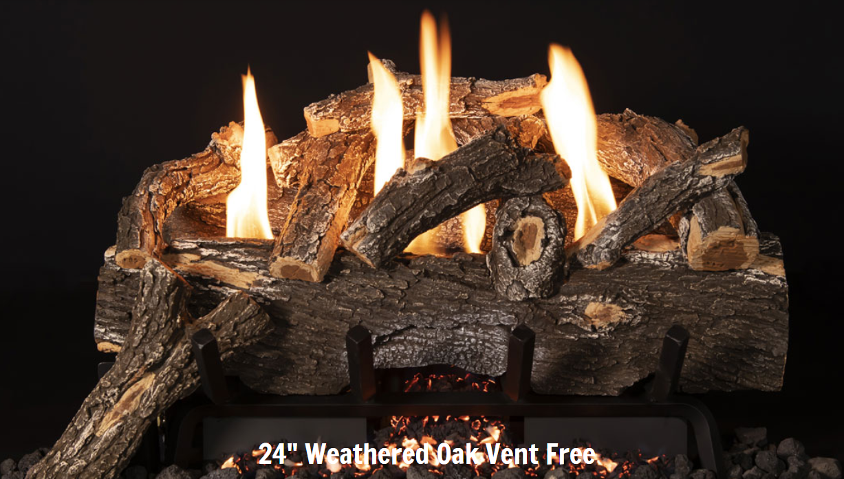 Grand Canyon Red Oak Ventless Gas Log Set