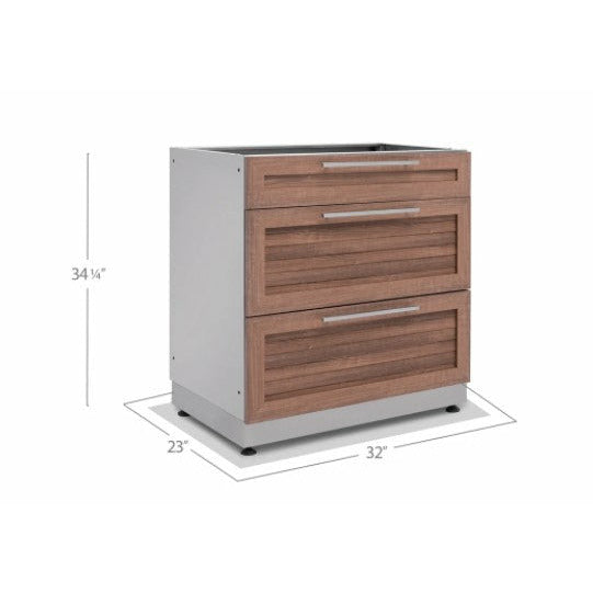 New Age Outdoor Kitchen 3-Drawer Cabinet