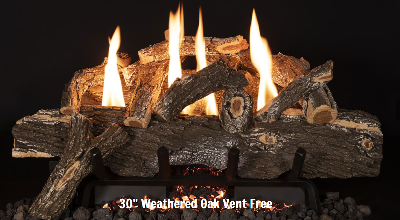 Grand Canyon Red Oak Ventless Gas Log Set