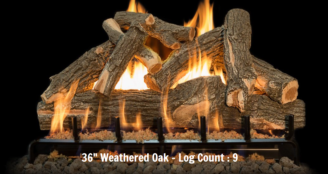 Canyon Gas Logs Arizona Weathered Oak